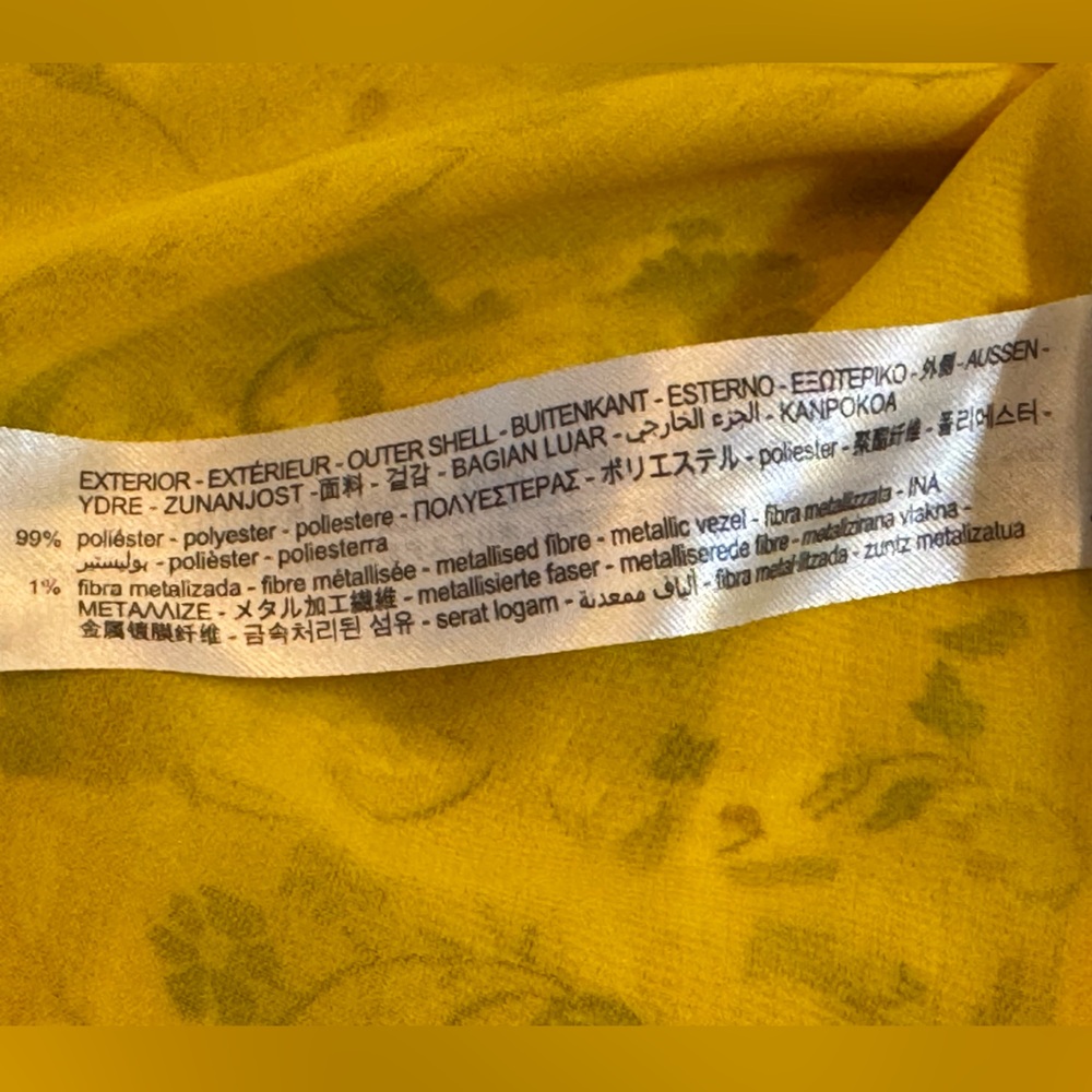 Zara Yellow Floral Ruffle Dress - Picture 5 of 6